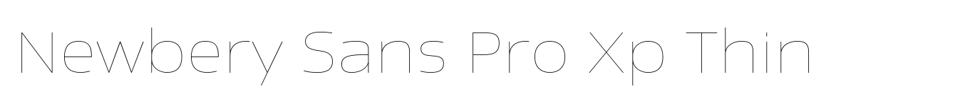 Newbery Sans Pro Xp Thin